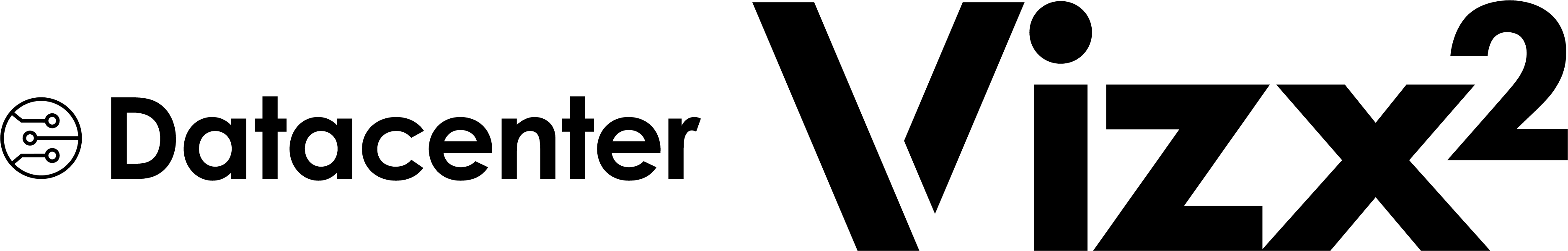Vizx2 Logo + Icon Datacenter RGB Black