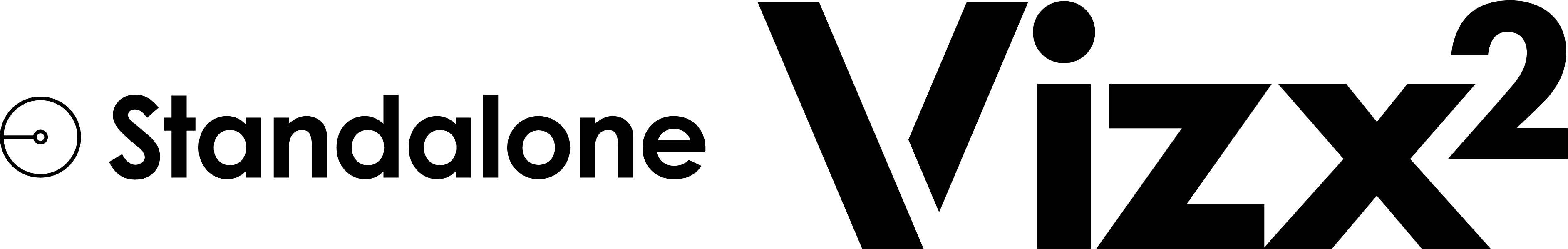 Vizx2 Logo + Icon Standalone RGB Black